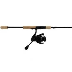 OKUMA 6'6" Custom Black Freshwater Spinning Combo, Medium/Light Power