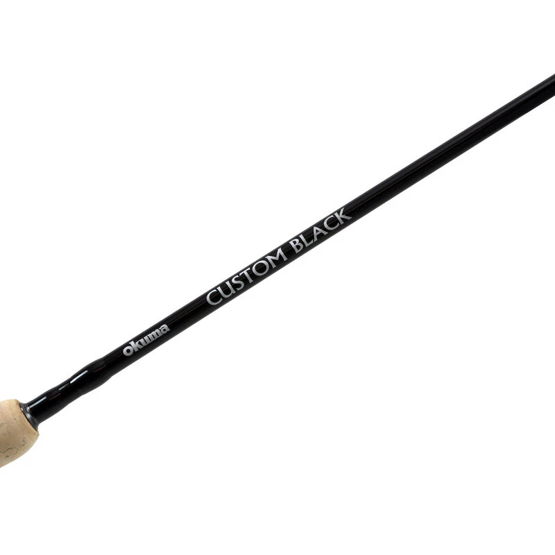 OKUMA 6'6" Custom Black Freshwater Spinning Combo, Medium/Light Power - Image 2