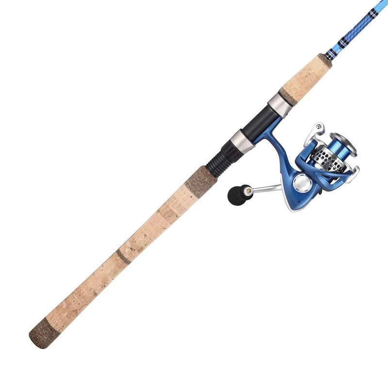 OKUMA 7'6" Custom Blue Inshore Spinning Combo, Medium Heavy Power