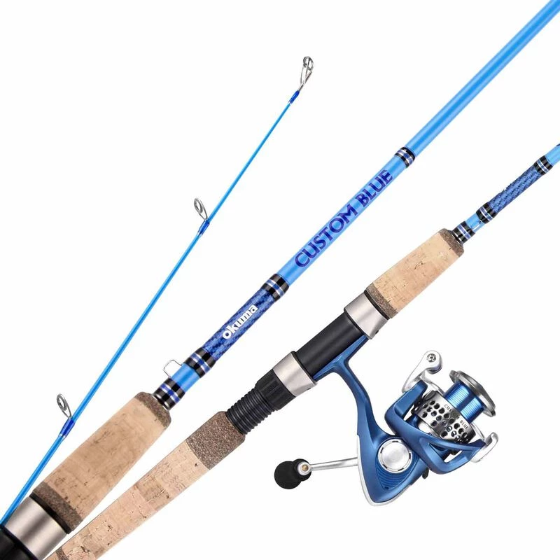 OKUMA 7'6" Custom Blue Inshore Spinning Combo, Medium Heavy Power - Image 5