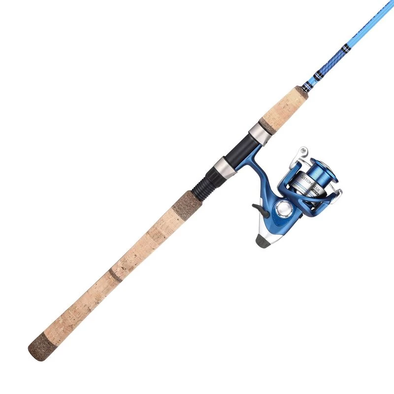 OKUMA 7' Custom Blue Inshore Baitfeeder Spinning Combo, Medium Power