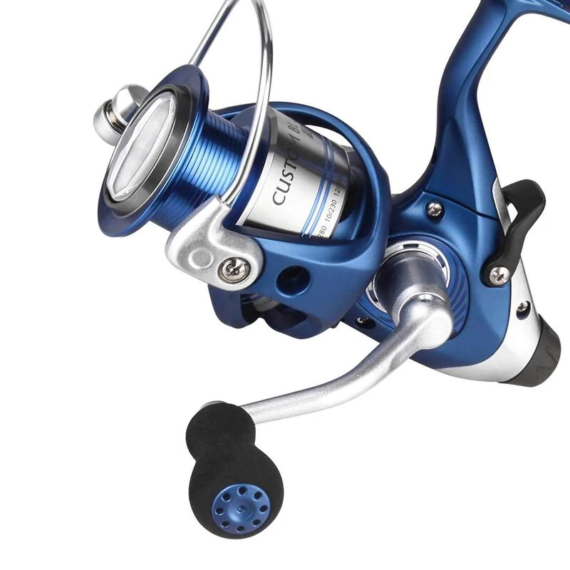 OKUMA 7' Custom Blue Inshore Baitfeeder Spinning Combo, Medium Power - Image 4